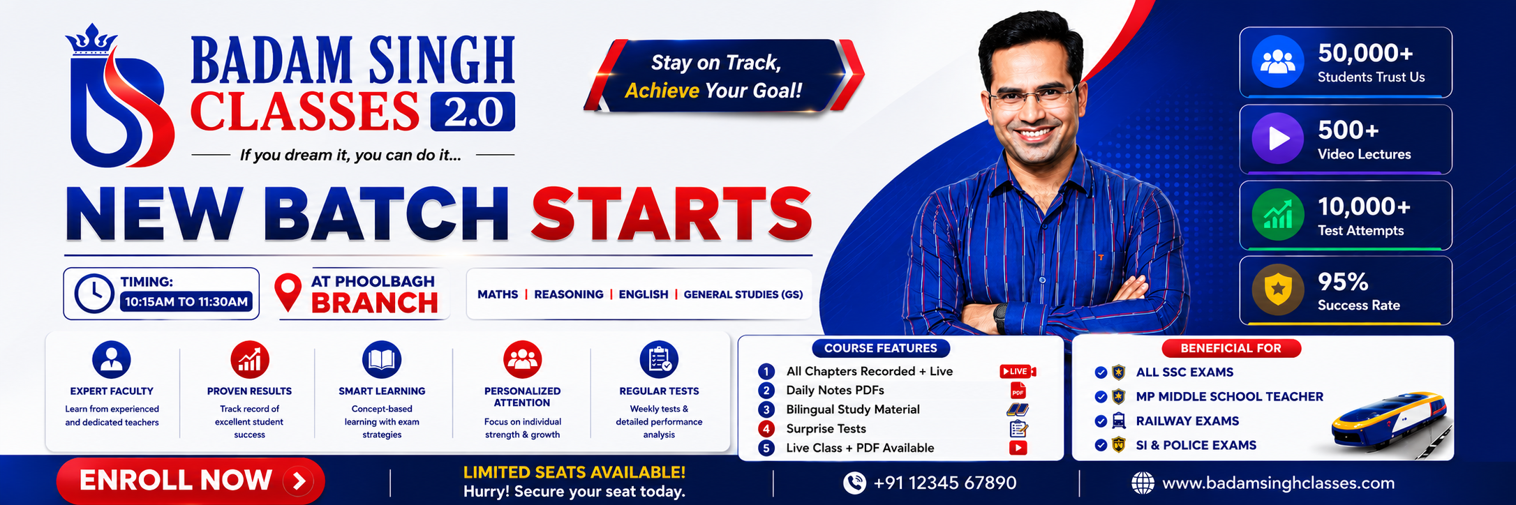 Badam Singh Classes new batch starts